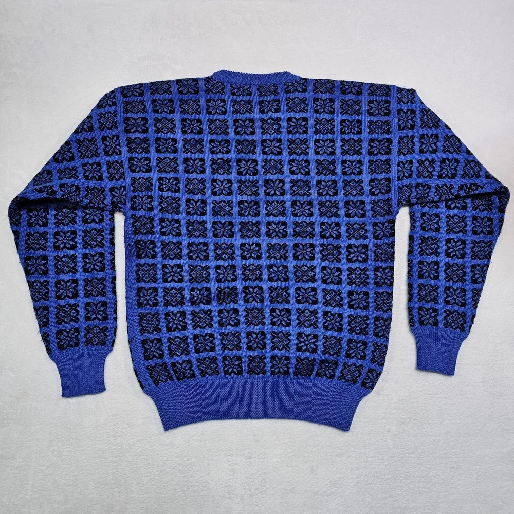 Vtg Sierra Woolens Pullover Sweater Men XL 100% Wool Ski Snowflake Knit Pullover - Picture 7 of 9